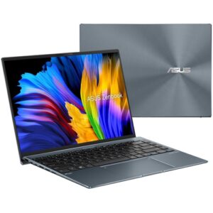 Asus Zenbook 14X OLED UX5401 UX5401ZA-PS74 14" Notebook - WQXGA - Intel Core i7 12th Gen i7-12700H - 16 GB - 1 TB SSD - Pine Gray - Intel Chip - 2560 x 1600 - Windows 11 Home - Intel Iris Xe Graphics - Tru2Life, NanoEdge - IEEE 802.11ax Wireless LAN Standard